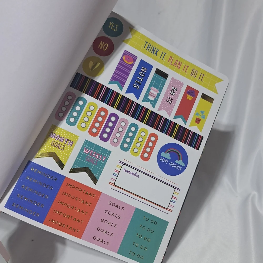 Think It Plan It Do It‎ Journal With Stickers 160 Lined Pages 10 X 7.75
